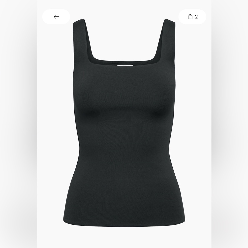 Aritzia Contour Black Tank Top